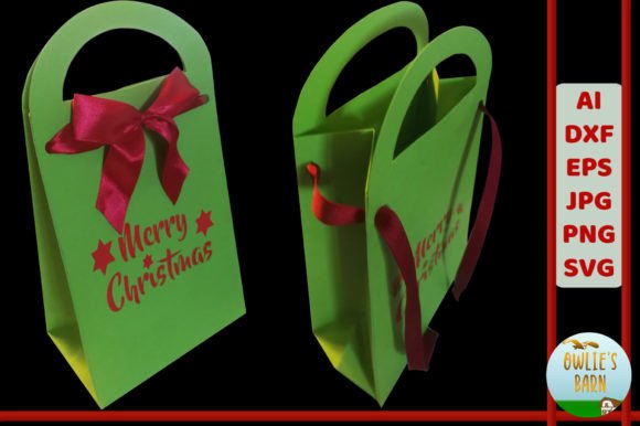 3D SVG Christmas Design: Lunchbag-Style Box with Handle Review