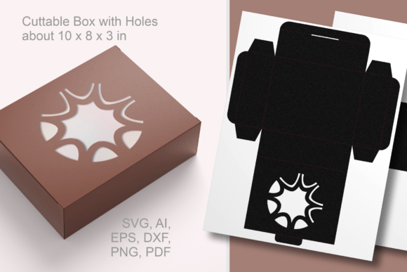 Asymmetric Round Window Rectangular Box – A 3D SVG Gift Box Design for Crafters & Etsy Sellers