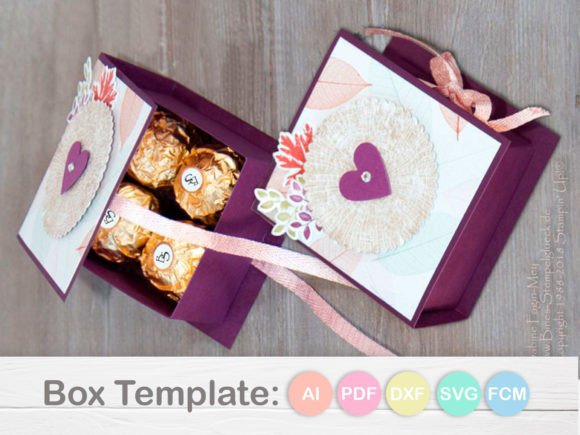 Chocolate Box Template: A 3D SVG Shape for Sweet Branding Moments