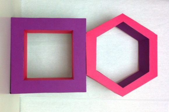 Geometric Paper Shelves: A 3D SVG Home Décor Asset That Elevates Brand Visuals