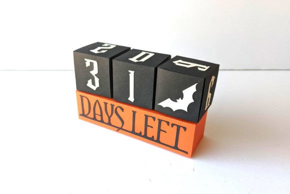 Halloween Countdown Calendar Boxes SVG: 3D Gift Boxes for Festive Digital Selling