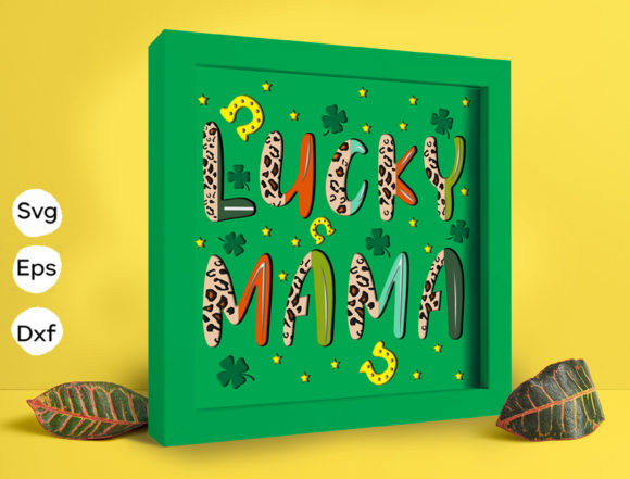 Lucky Mama Papercut Light Box: 3D SVG Shadow Box for Blog & Editorial Design