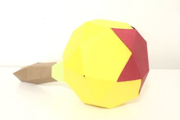 Maracas Paper Sculpture 3D SVG for Creative Product Makers