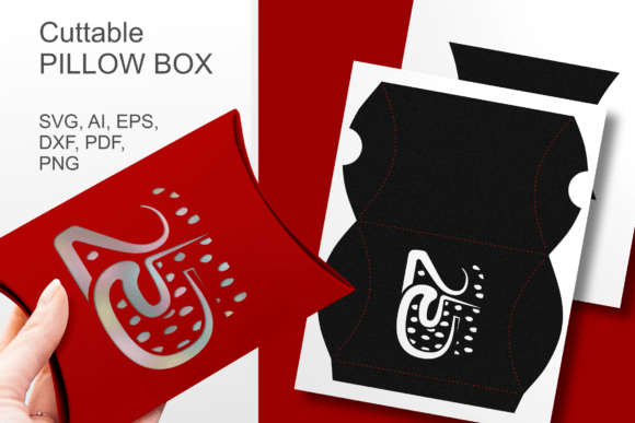 Number 25 Pillow Gift Box Template SVG – A 3D SVG for Gift Boxes That Works for Sellers