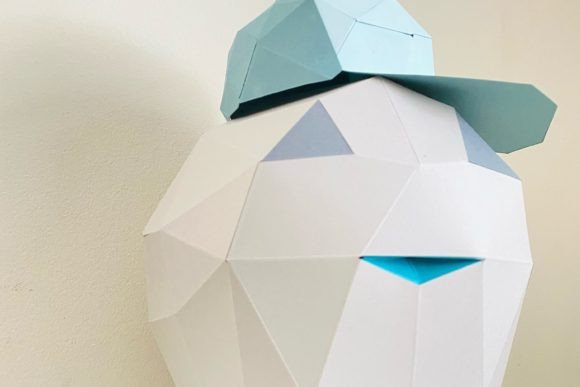 Octopus with Cap Paper Sculpture: A Playful 3D SVG for Creative Blog & Editorial Design