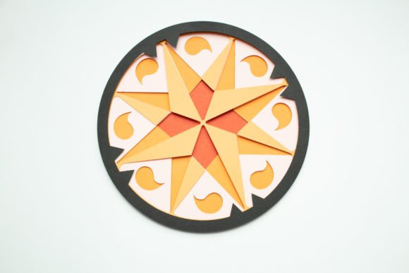 Pennsylvania Dutch Hex Sign β Wind Rose 3D SVG for Local Business Branding