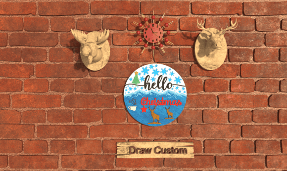 Reviewing Hello Christmas Door Sign Decoration SVG for Local Business Branding